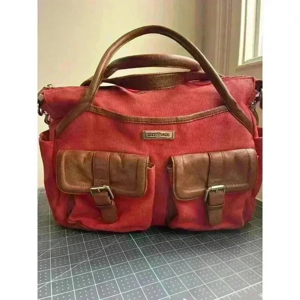 Lily & Jade Canvas Diaper bag Purse